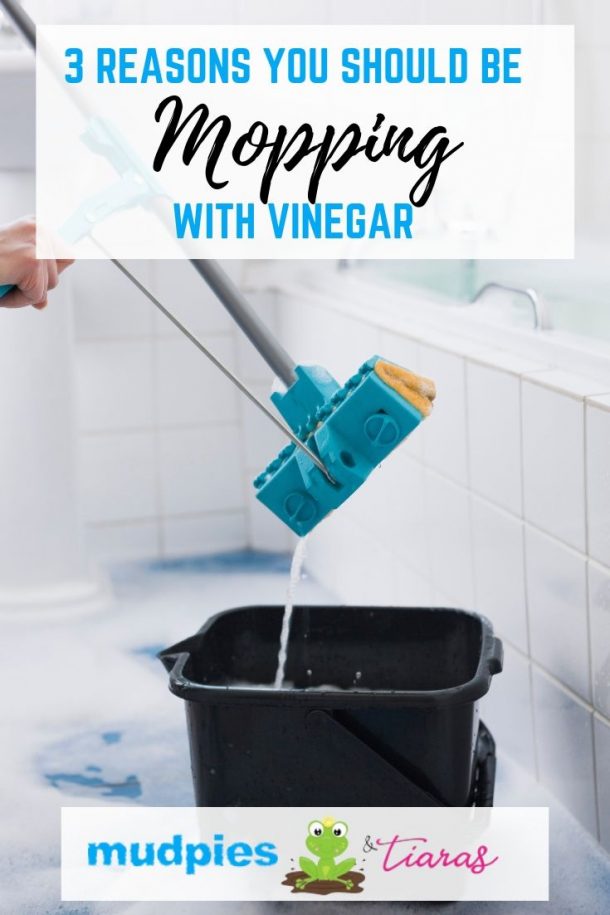 mopping with vinegar and dish soap