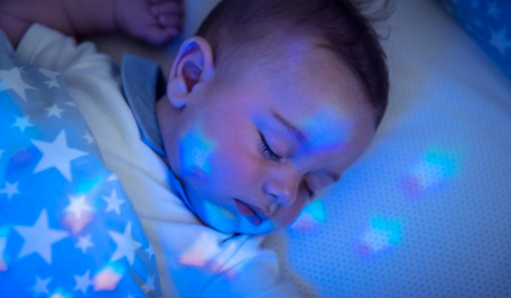 sleeping baby with blanket